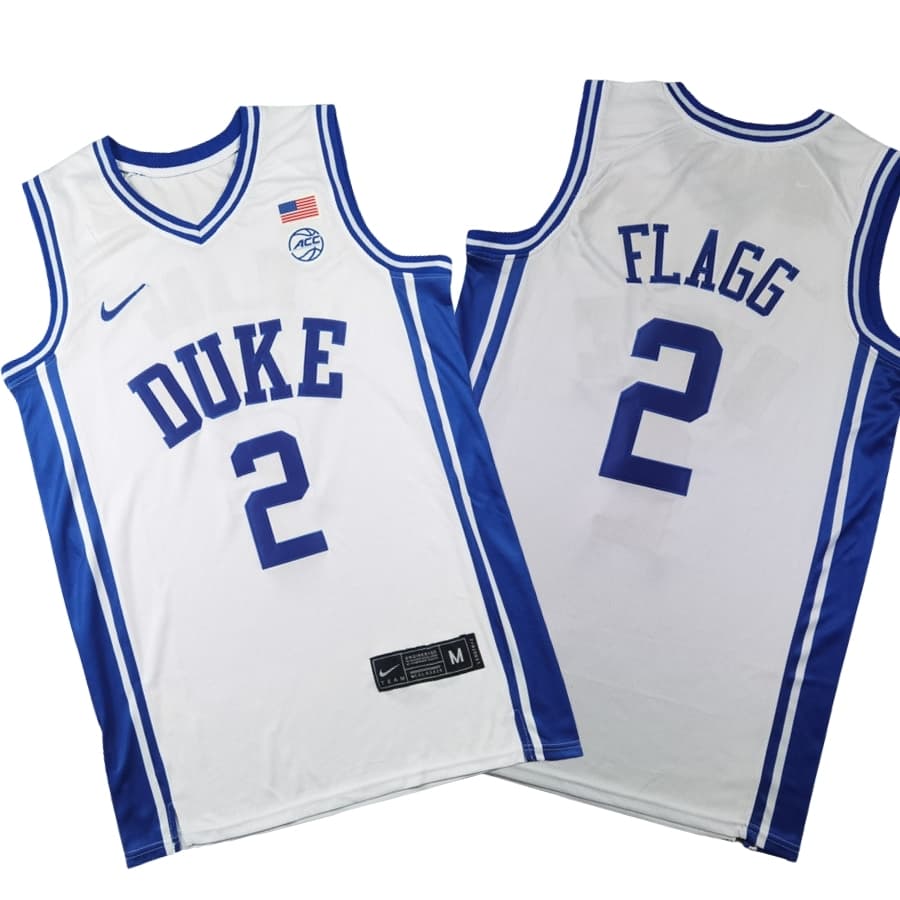 Duke Blue #2 Devils Cooper Flagg White Stitched Jersey