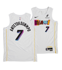 Giannis Antetokounmpo #7 Miami Mashup White Jersey