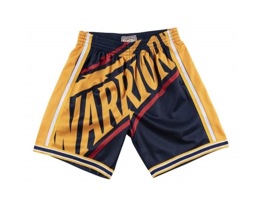 Golden State Warriors Big Face Shorts Hardwood Classics