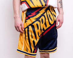 Golden State Warriors Big Face Shorts Hardwood Classics