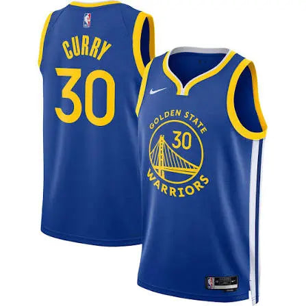 Stephen Curry Golden State Warriors Royal Icon Stitched Jersey