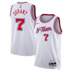 Kevin Durant White Rockets 2025-26 City Edition Jersey Stitched