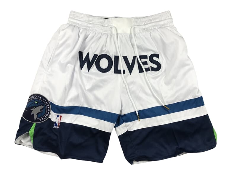 Minnesota Timberwolves Association White Shorts