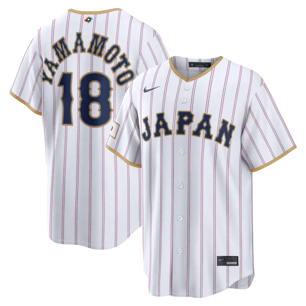 Japan Yoshinobu Yamamoto White 2026 World Baseball Classic Jersey Stitched