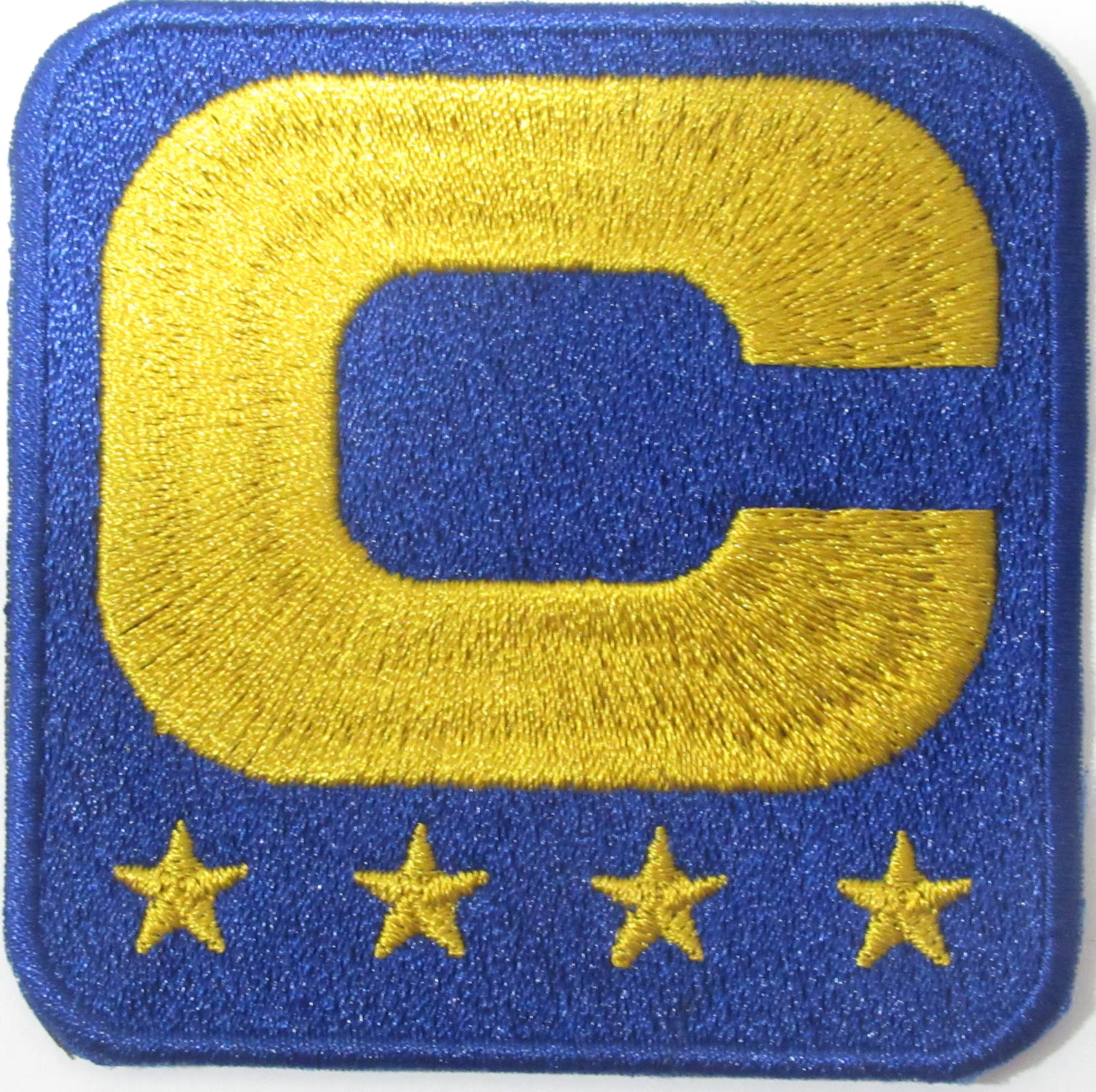 Josh Allen Buffalo 2024-25 Season 4-Star Gold Captain Patch – Blue Iron-On Sewn-On