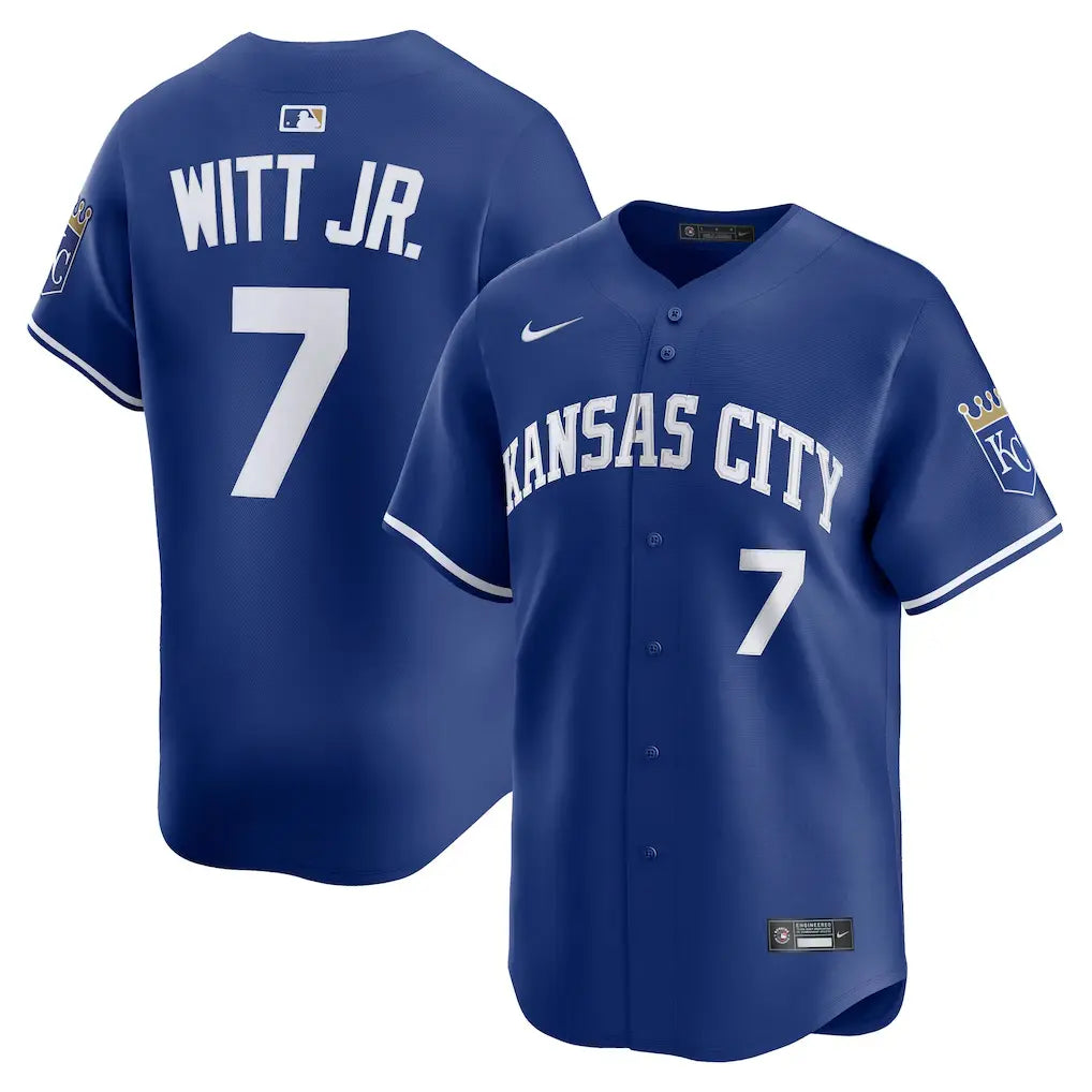 Royals Bobby Witt Jr. Royal Alternate 2 Limited Jersey Stitched