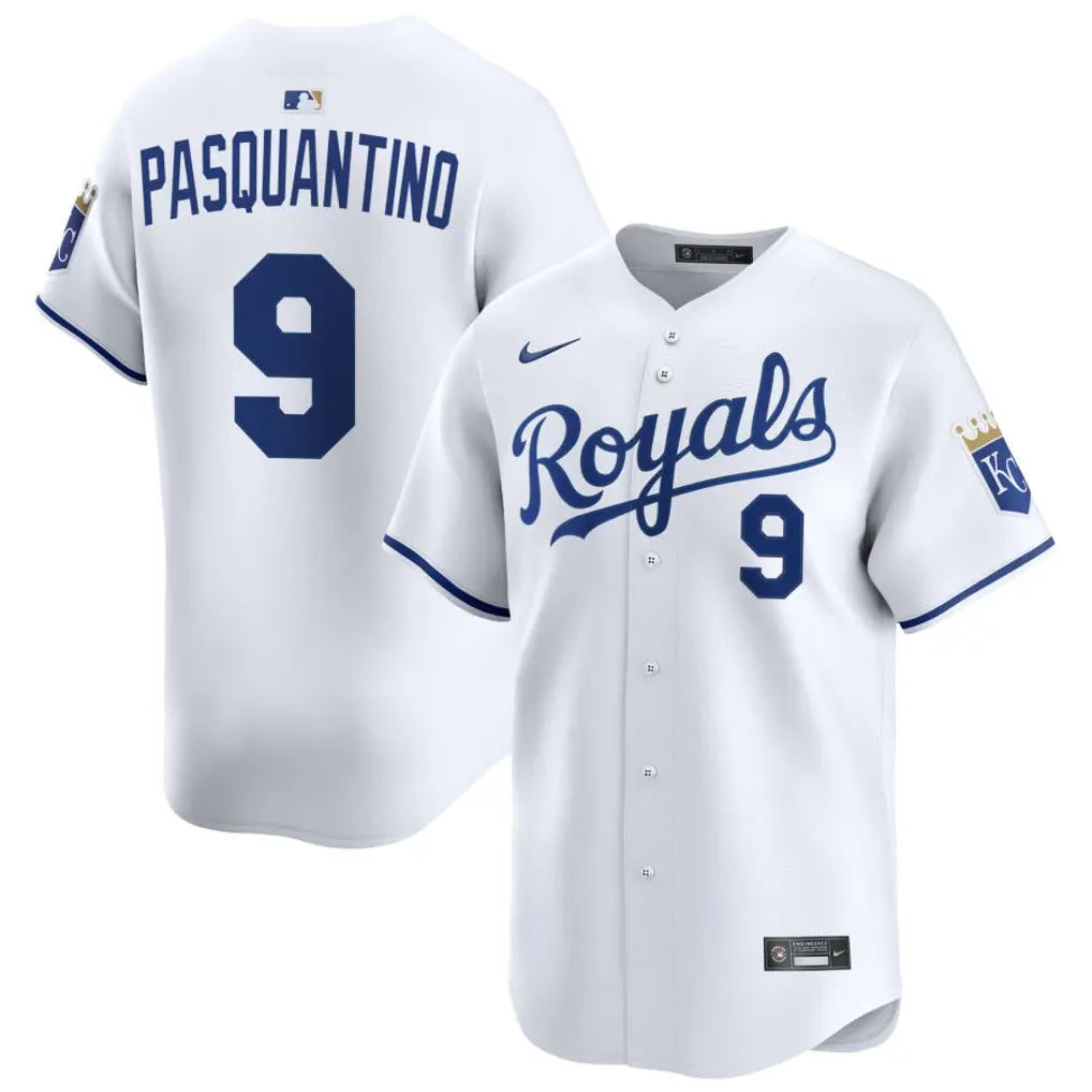 Royals Vinnie Pasquantino White Home Jersey Stitched