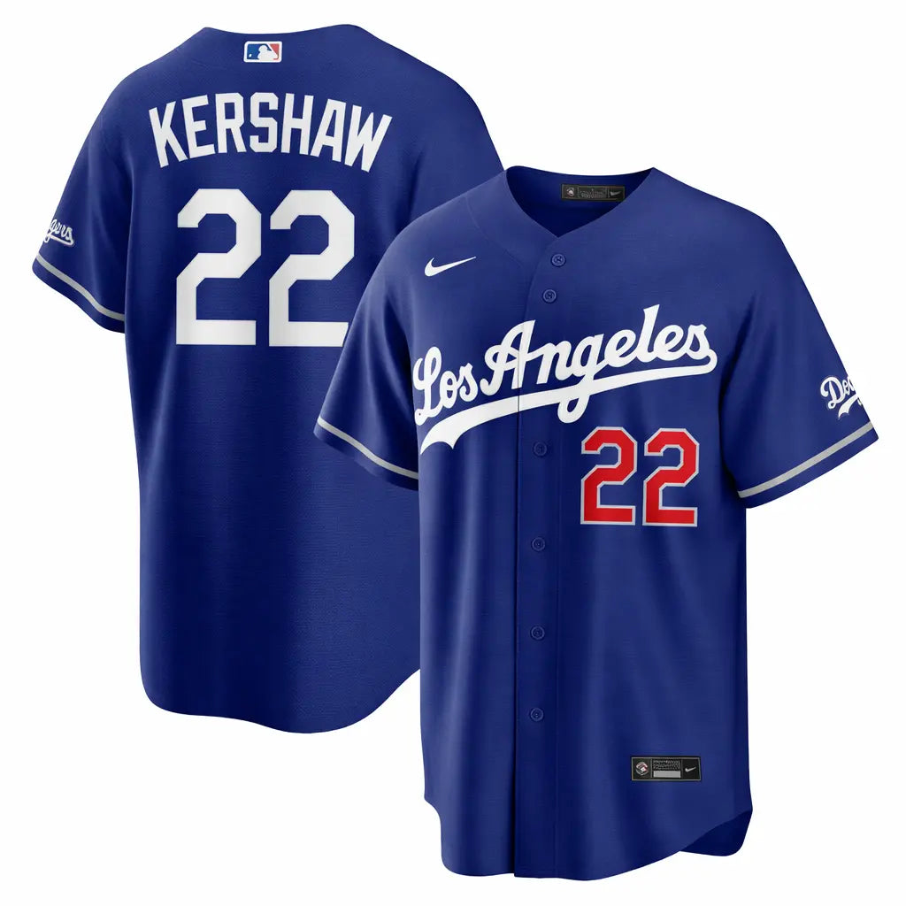 LA Dodgers 2026 Clayton Kershaw Royal Alternate Stadium Jersey - Stitched Edition