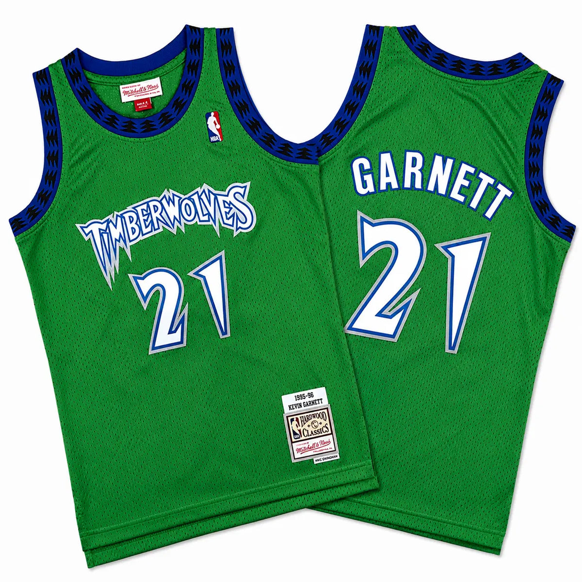 Kevin Garnett #21 Timberwolves 1997-98 Green Stitched Jersey