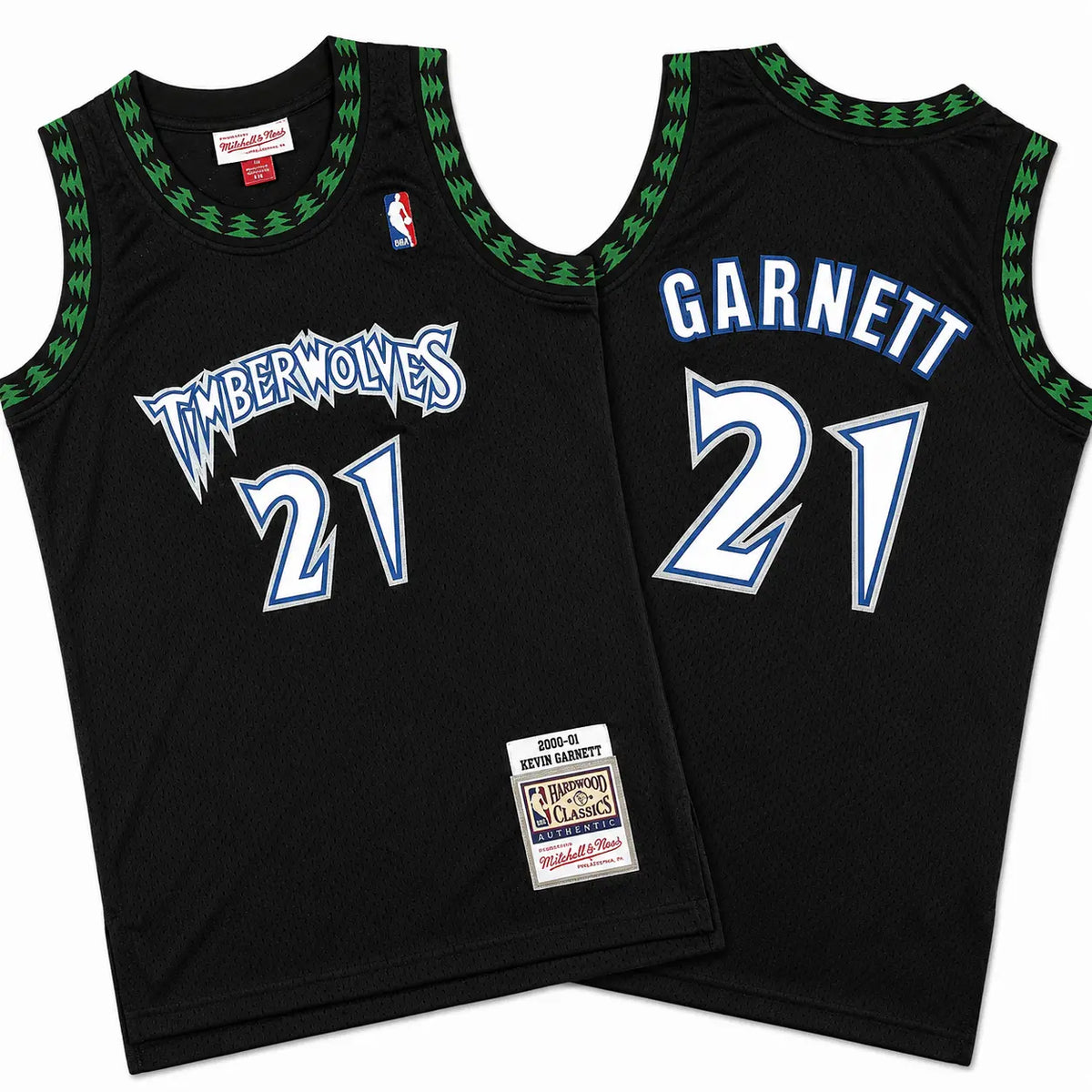 Kevin Garnett #21 Timberwolves 1997-98 RELOAD Black Jersey Stitched