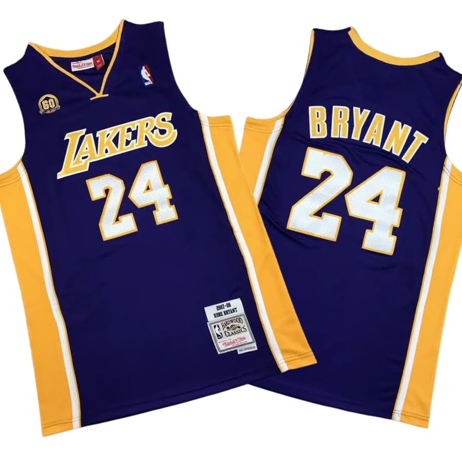 Kobe Bryant #24 Lakers 2007-08 Purple Jersey Stitched