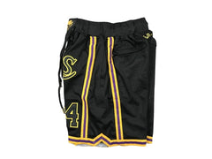 Kobe Bryant 8 24 Los Angeles Lakers Black Shorts