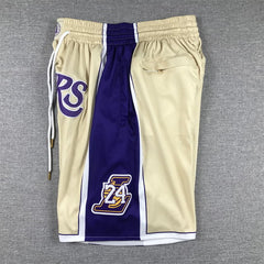 Kobe Bryant Los Angeles Lakers Hardwood Classic 1996-2016 Hall Of Fame Gold Shorts