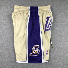 Kobe Bryant Los Angeles Lakers Hardwood Classic 1996-2016 Hall Of Fame Gold Shorts
