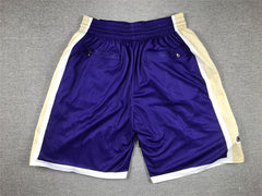Kobe Bryant Los Angeles Lakers Hardwood Classic 1996-2016 Hall Of Fame Purple Shorts