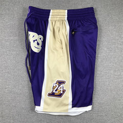 Kobe Bryant Los Angeles Lakers Hardwood Classic 1996-2016 Hall Of Fame Purple Shorts