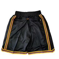Kobe Bryant Los Angeles Lakers Black Shorts