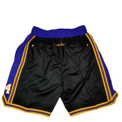Kobe Bryant Mamba Los Angeles Lakers Black Shorts