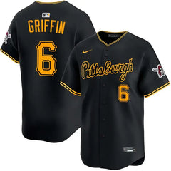 Konnor Griffin Pirates Alternate Road Limited Jersey Stiched