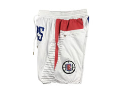 La Clippers Association White Shorts