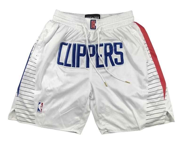 La Clippers Association White Shorts