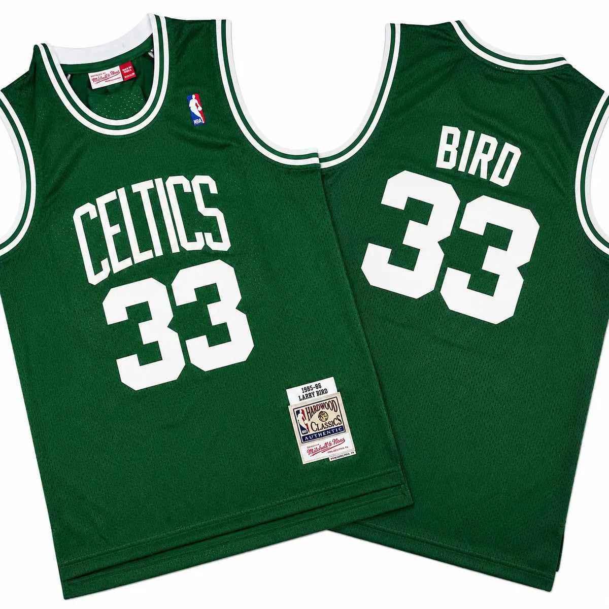 Larry Bird 33 Celtics 1985-86 Green Stitched Jersey