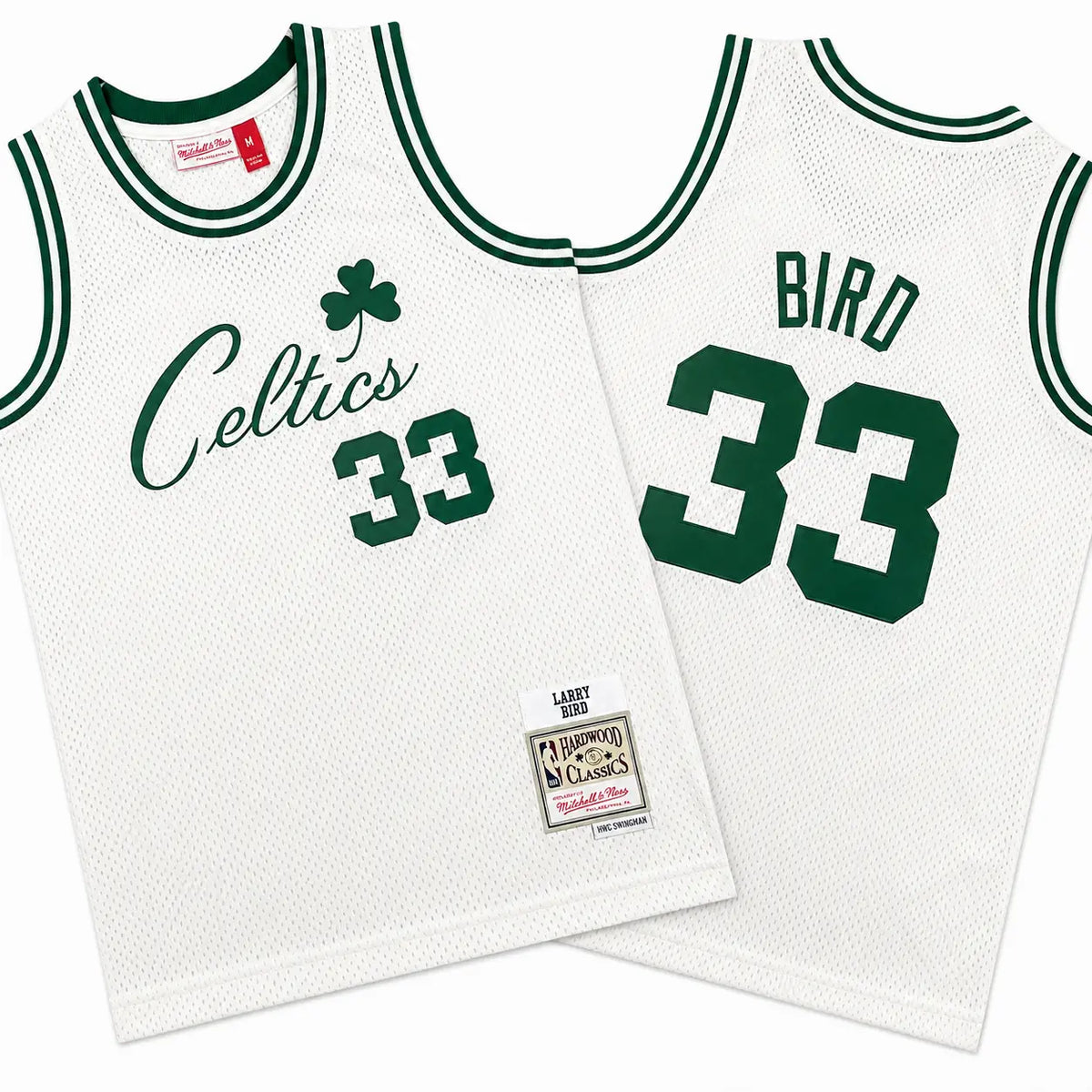 Larry Bird 33 Cream Celtics Chainstitch Stitched Jersey