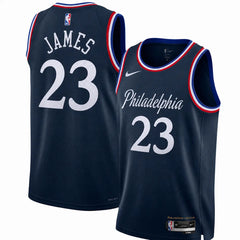 Lebron James Philadelphia 76ers 202526 City Edition Stitched Jersey