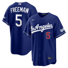 LA Dodgers 2026 Freddie Freeman Royal Alternate Stadium Jersey - Stitched Edition
