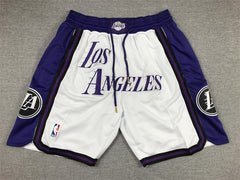 Los Angeles Lakers 2022-23 City Edition White Shorts