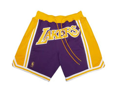 Los Angeles Lakers Purple Throwback Shorts