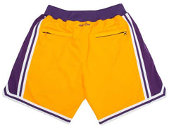 Los Angeles Lakers Shorts Yellow
