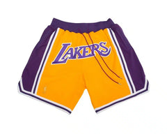 Los Angeles Lakers Shorts Yellow