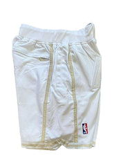 Los Angeles Lakers White MVP Throwback Shorts