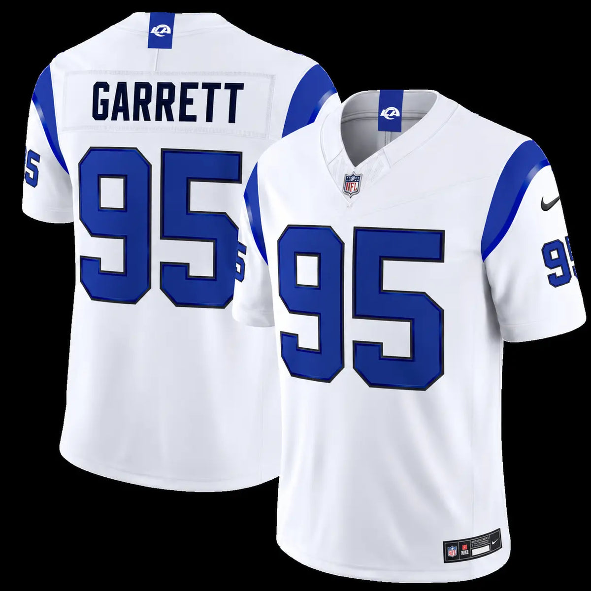 Los Angeles Rams Myles Garrett Fearsome White Stitched Limited Jersey