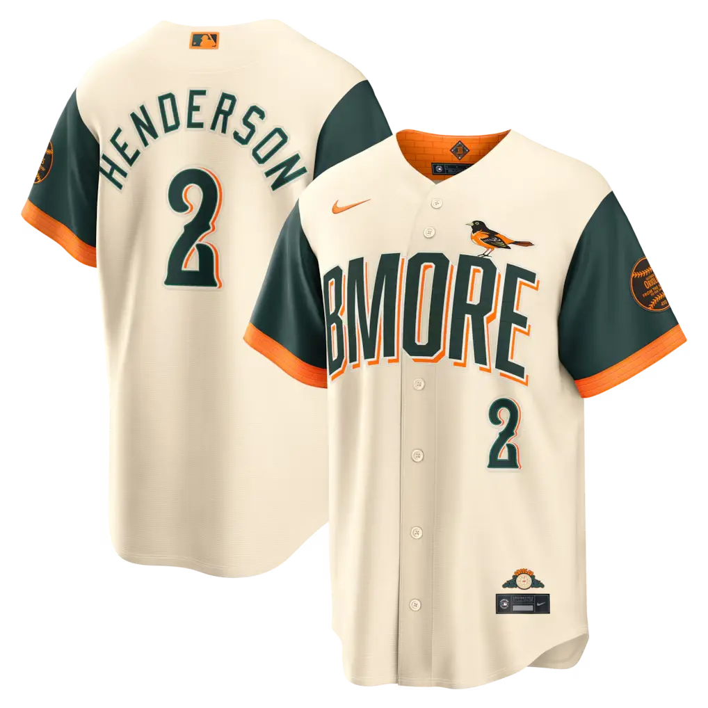 Orioles Gunnar Henderson Natural 2026 City Connect Jersey Stitched