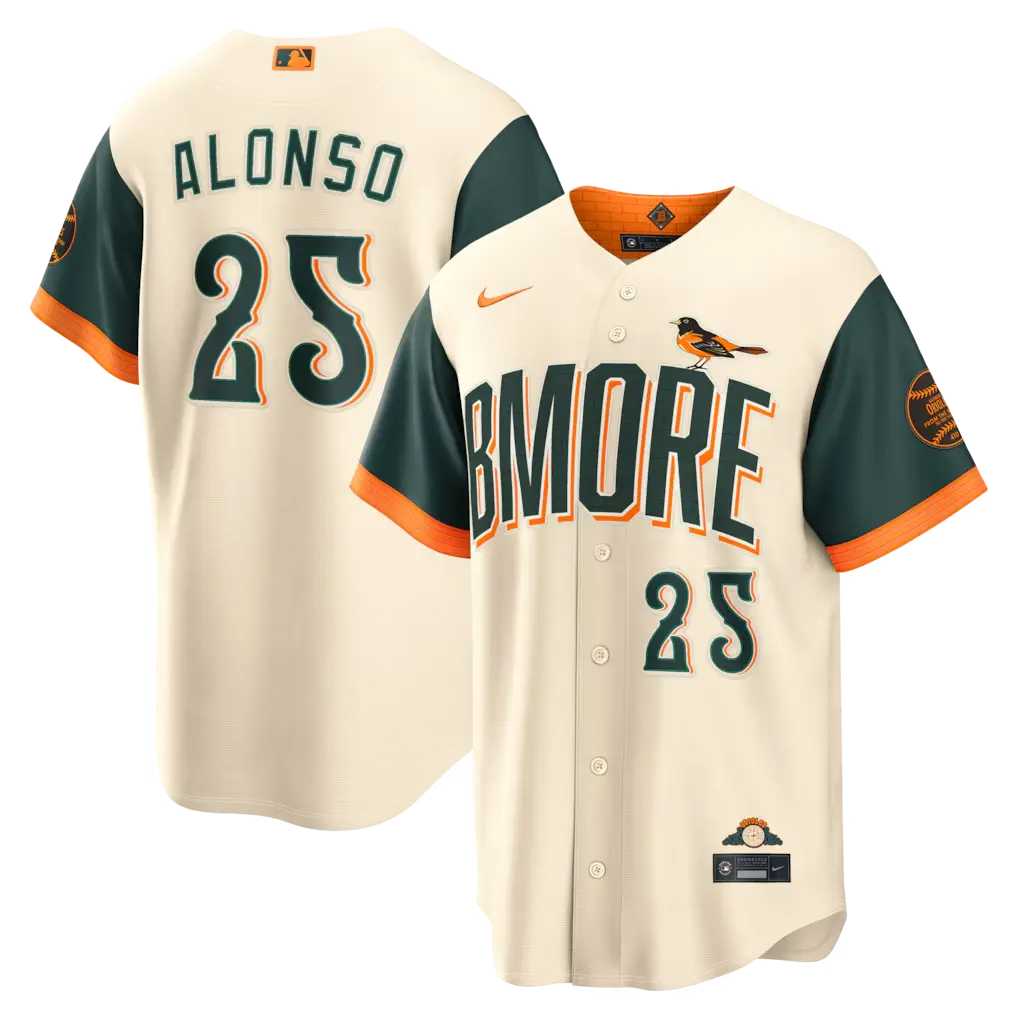Orioles Pete Alonso Natural 2026 City Connect Jersey Stitched