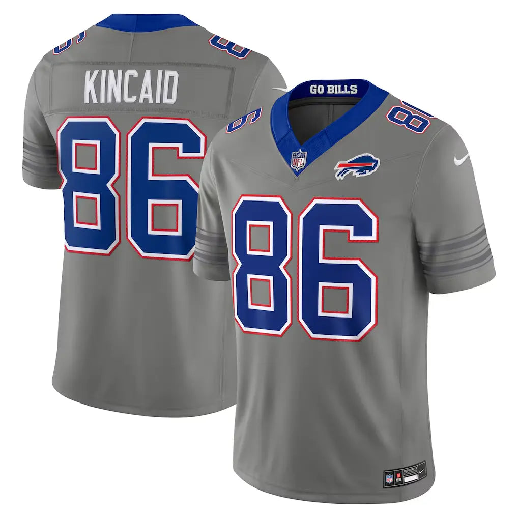 Bills 2026 Dalton Kincaid Gray Nickel City Stitched Limited Jersey