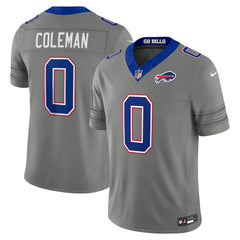 Bills 2026 Keon Coleman Gray Nickel City Stitched Limited Jersey
