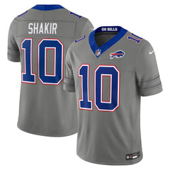 Bills 2026 Khalil Shakir Gray Nickel City Stitched Limited Jersey