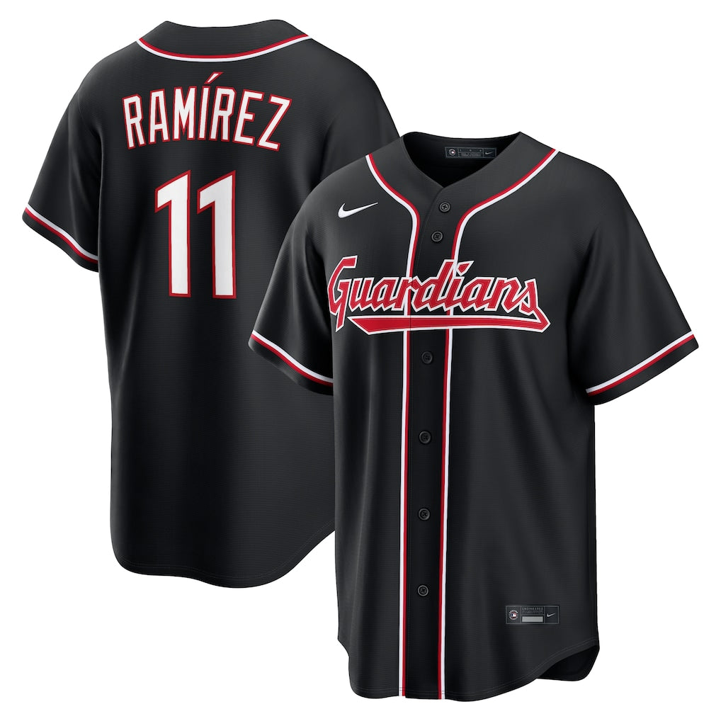 Cleveland Guardians José Ramírez 2026 Fashion Black Out Jersey - Stitched Edition