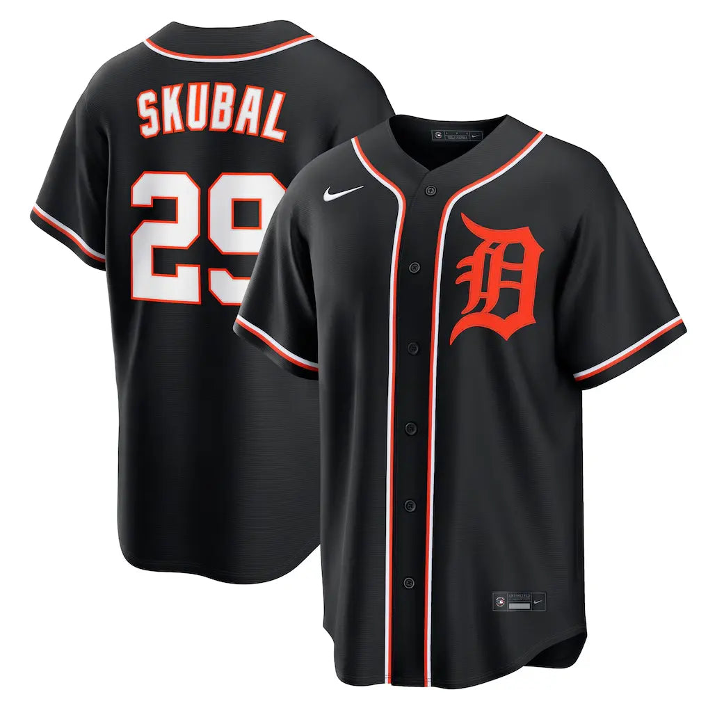 Detroit Tigers Tarik Skubal 2026 Fashion Black Out Jersey - Stitched Edition