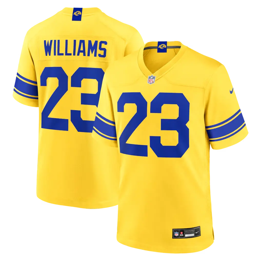 Los Angeles Rams Kyren Williams Classic Sol Stitched Limited Jersey