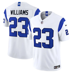 Los Angeles Rams Kyren Williams Fearsome White Stitched Limited Jersey