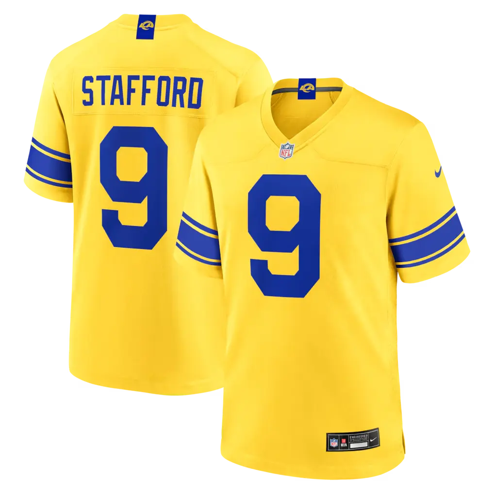 Los Angeles Rams Matthew Stafford Classic Sol Stitched Limited Jersey