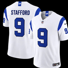 Los Angeles Rams Matthew Stafford Fearsome White Stitched Limited Jersey
