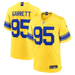 Los Angeles Rams Myles Garrett Classic Sol Stitched Limited Jersey
