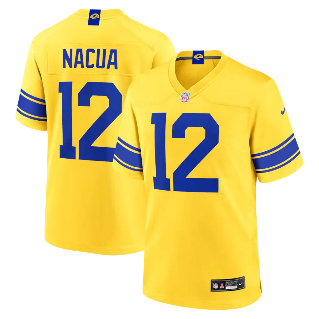 Los Angeles Rams Puka Nacua Classic Sol Stitched Limited Jersey