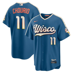 Milwaukee Brewers Jackson Chourio Mineral Blue 2026 City Connect Jersey Stitched