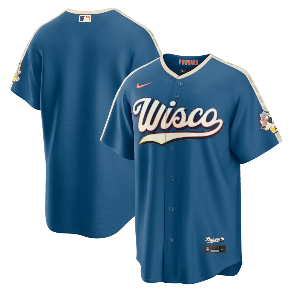 Milwaukee Brewers Mineral Blue 2026 City Connect Jersey Stitched